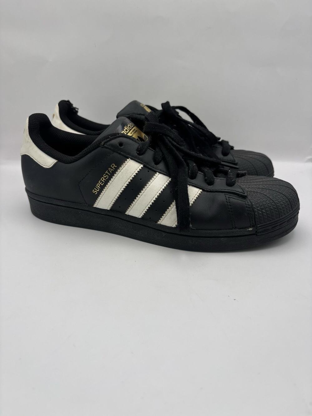 Adidas Superstar Black Sneakers Men Size 8